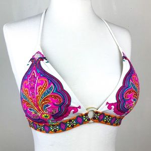 Victoria’s Secret colorful bikini top size large